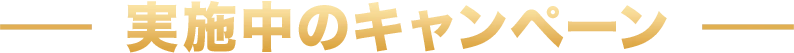 実施中のキャンペーン